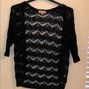 Black lace cardigan
